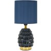 Lampe de chevet Mauro Ferretti Pigny E14 Ø 15x30,5 cm bleue