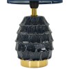 Lampe de chevet Mauro Ferretti Pigny E14 Ø 15x30,5 cm bleue