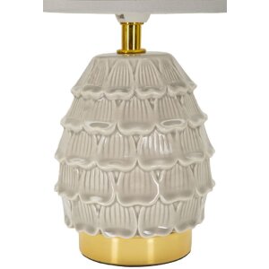 Lampe de chevet Mauro Feretti Pigny E14 Ø 15 x 30,5 cm crème