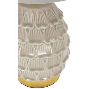 Lampe de chevet Mauro Feretti Pigny E14 Ø 15 x 30,5 cm crème
