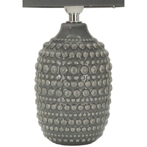 Lampe de chevet Mauro Ferretti Points E14 Ø 15x30,5 cm gris