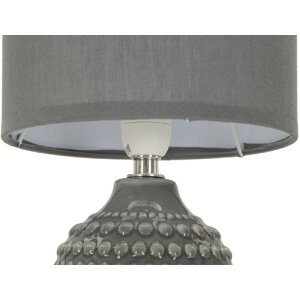 Lampe de chevet Mauro Ferretti Points E14 Ø 15x30,5 cm gris