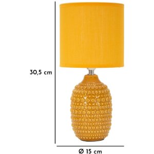 Lampe de chevet Mauro Feretti Points E14 Ø 15 x 30,5 cm beige