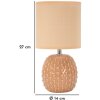 Lampe de chevet Mauro Ferretti Pontus E14 Ø 14x27 cm pêche