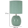 Lampe de chevet Mauro Ferretti Pontus E14 Ø 14x27 cm vert olive