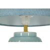 Lampe de table carrée Mauro Ferretti E27 Ø 28x44 cm bleu clair