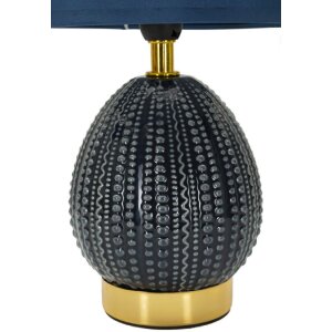 Lampe de table Mauro Ferretti Flavi E14 Ø 15x30,5 cm bleu