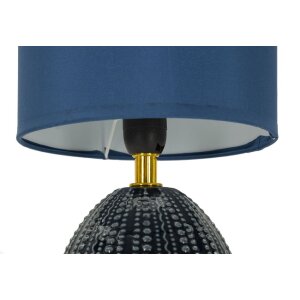 Lampe de table Mauro Ferretti Flavi E14 Ø 15x30,5 cm bleu