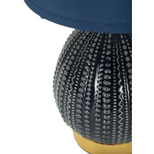 Lampe de table Mauro Ferretti Flavi E14 Ø 15x30,5 cm bleu