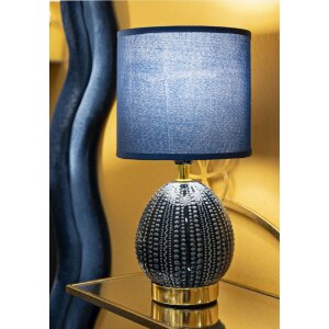 Lampe de table Mauro Ferretti Flavi E14 Ø 15x30,5 cm bleu