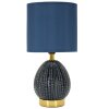 Lampe de table Mauro Ferretti Flavi E14 Ø 15x30,5 cm bleu