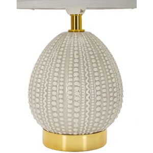 Lampe de table Mauro Ferretti Flavi E14 Ø 15 x 30,5 cm gris
