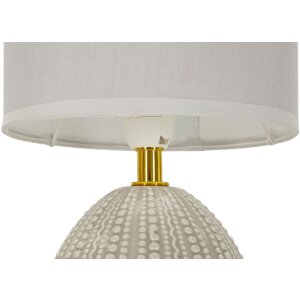 Lampe de table Mauro Ferretti Flavi E14 Ø 15 x 30,5 cm gris