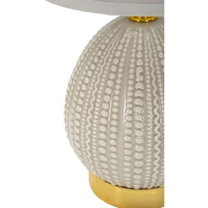 Lampe de table Mauro Ferretti Flavi E14 Ø 15 x 30,5 cm gris
