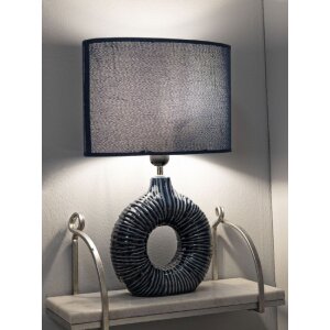 Lampe de table Mauro Feretti Seta E14 28,5 x 15 x 43 cm bleu