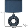 Lampe de table Mauro Feretti Seta E14 28,5 x 15 x 43 cm bleu