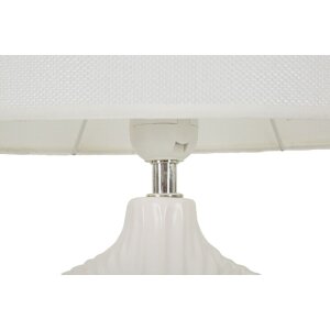 Lampe de table Mauro Ferretti Seta E14 28,5 x 15 x 43 cm blanc