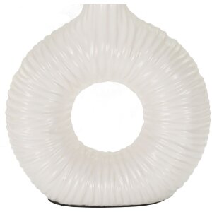 Lampe de table Mauro Ferretti Seta E14 28,5 x 15 x 43 cm blanc