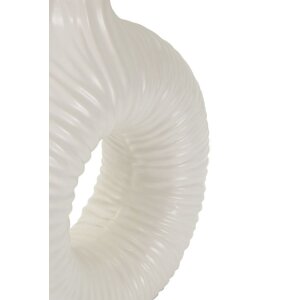Lampe de table Mauro Ferretti Seta E14 28,5 x 15 x 43 cm blanc