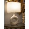 Lampe de table Mauro Ferretti Seta E14 28,5 x 15 x 43 cm blanc