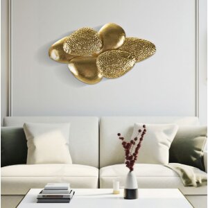 Lampe murale Mauro Ferretti Coquille E14 44x11x28 cm or