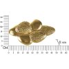 Lampe murale Mauro Ferretti Coquille E14 44x11x28 cm or