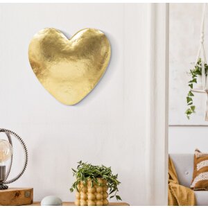 Lampe murale Mauro Ferretti Coeur Doré E14 25,5 x 15 x 24 cm dorée