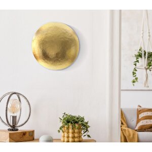 Lampe murale Mauro Ferretti Or Goldy Rond Ø14 x 26cm oro