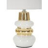 Lampe de table Mauro Ferretti Liara E14 Ø 23x32 cm blanc or
