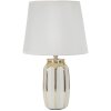 Lampe de table Mauro Ferretti Cassy E27 Ø 25 x 40,5 cm blanc doré