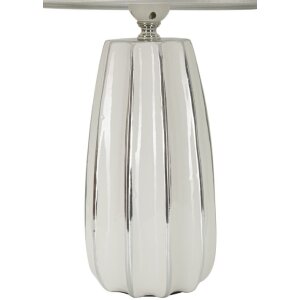 Lampe de table Mauro Ferretti Emmi E27 Ø 30x45 cm blanc argent