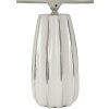 Lampe de table Mauro Ferretti Emmi E27 Ø 30x45 cm blanc argent