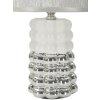 Lampe de table Mauro Ferretti Lace E14 Ø 23x33 cm blanc argent