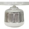 Lampe de table Mauro Ferretti Lucina E14 Ø 20x29 cm blanc argent