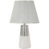 Lampe de table Mauro Ferretti Candela E27 Ø 25x41 cm blanc argent