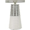 Lampe de table Mauro Ferretti Candela E27 Ø 25x41 cm blanc argent
