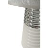 Lampe de table Mauro Ferretti Candela E27 Ø 25x41 cm blanc argent