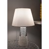 Lampe de table Mauro Ferretti Candela E27 Ø 25x41 cm blanc argent