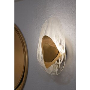 Lampe murale Mauro Ferretti Or Océan Doré E14 21x8x31 cm doré blanc