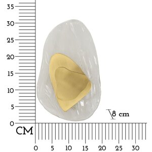 Lampe murale Mauro Ferretti Or Océan Doré E14 21x8x31 cm doré blanc