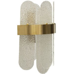 Lampe murale Mauro Ferretti Gris E14 20x14x28 cm or blanc