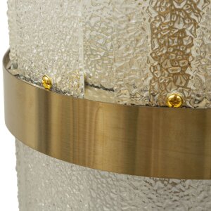 Lampe murale Mauro Ferretti Gris E14 20x14x28 cm or blanc