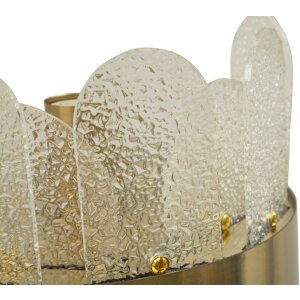 Lampe murale Mauro Ferretti Gris E14 20x14x28 cm or blanc