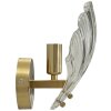 Lampe murale Mauro Ferretti Coquille E14 20x14x22 cm or naturel