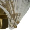 Lampe murale Mauro Ferretti Coquille E14 20x14x22 cm or naturel