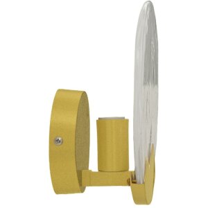 Lampe murale Mauro Ferretti Lune E14 Ø 20x10 cm or blanc
