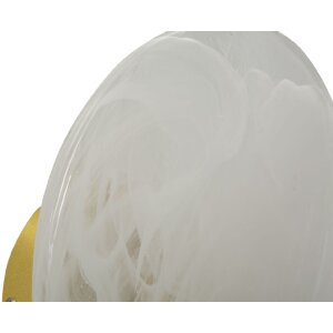 Lampe murale Mauro Ferretti Lune E14 Ø 20x10 cm or blanc