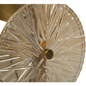 Lampe murale Mauro Ferretti Aube E14 20x14x41 cm doré naturel