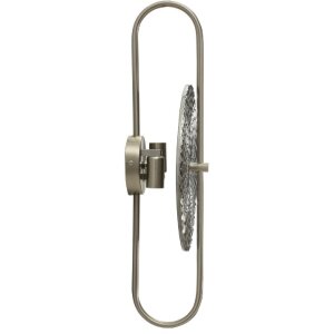 Lampe murale Mauro Ferretti Argenté E14 28x15x54 cm argent