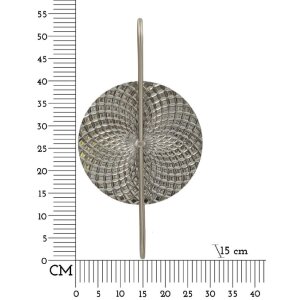 Lampe murale Mauro Ferretti Argenté E14 28x15x54 cm argent